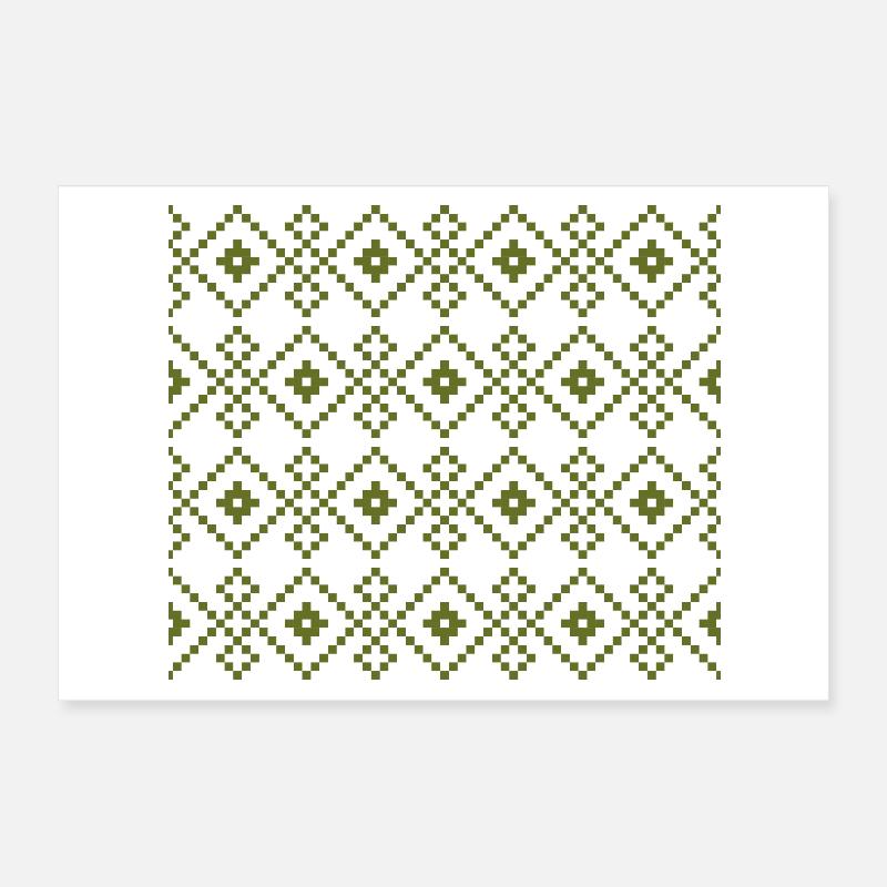 Christmas Plain Sweater (green) Poster 12" x 8" (30x20 cm)