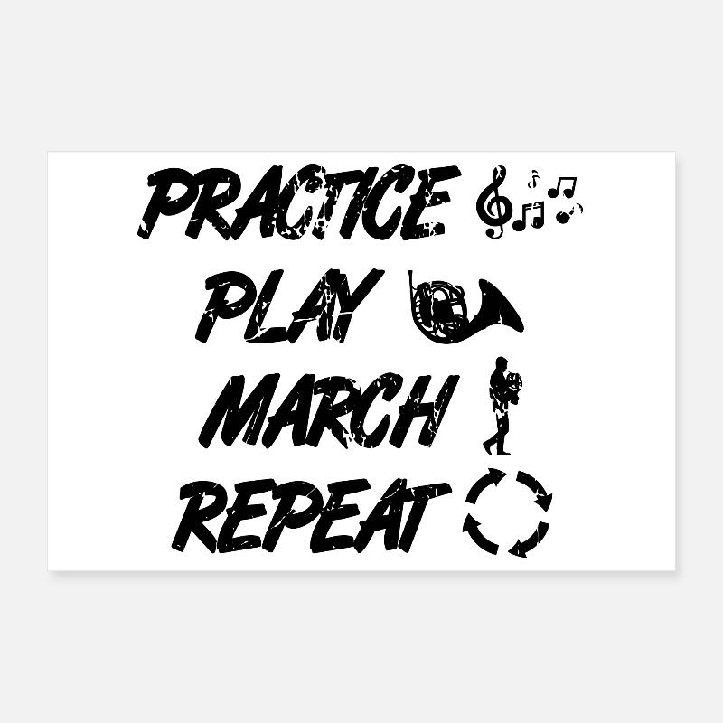 Waldhornist Routine Poster 30x20 cm