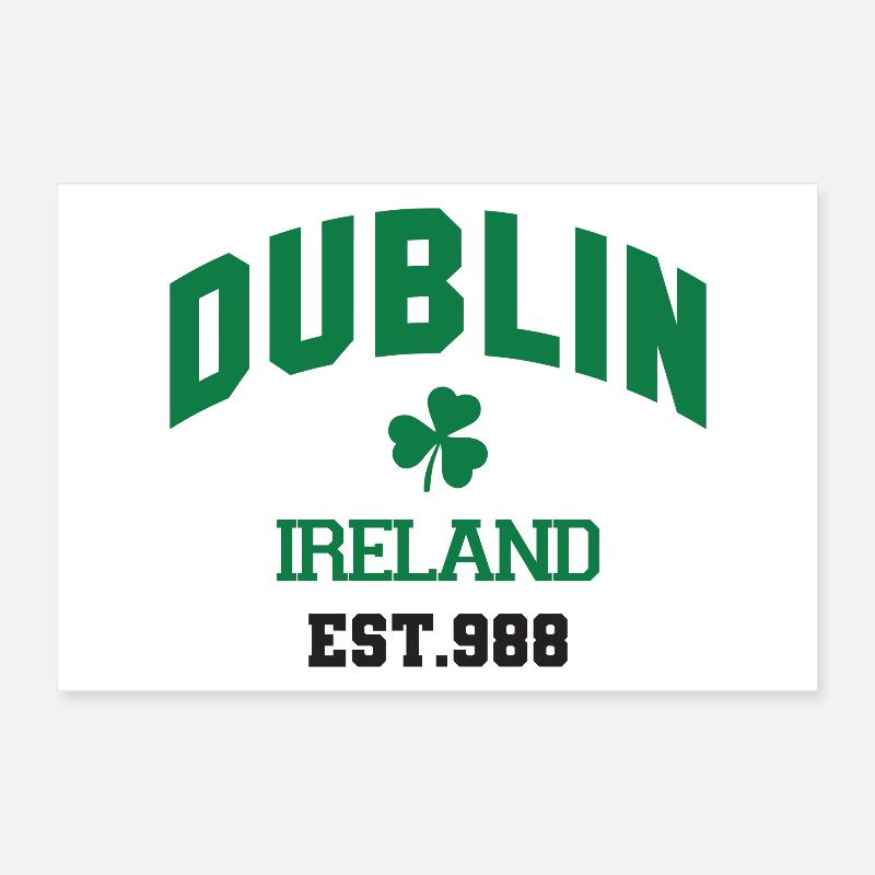 Dublin - Irlande Poster 30 x 20 cm