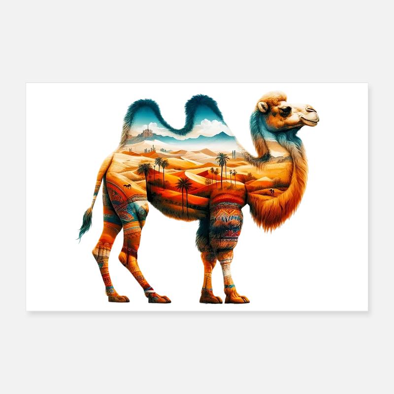 Chameau Poster 30 x 20 cm