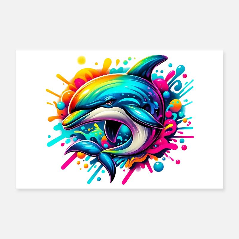 Dauphin Poster 30 x 20 cm