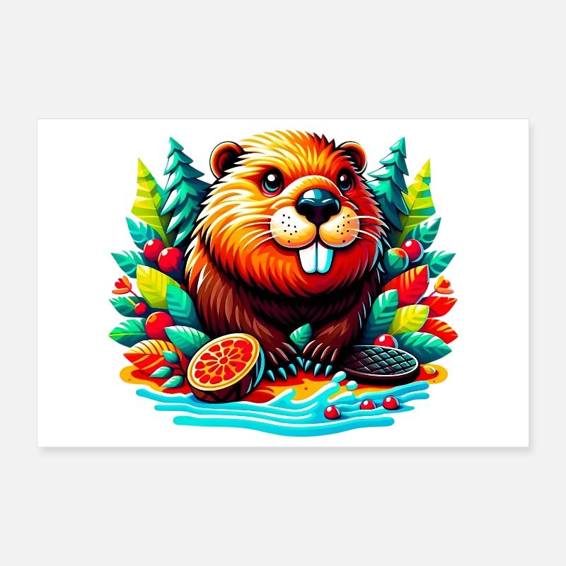 Castor Poster 30 x 20 cm