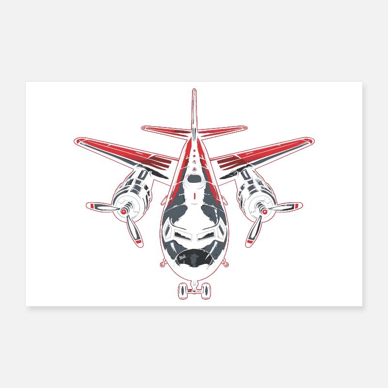 Graphisme d’avion Poster 30 x 20 cm