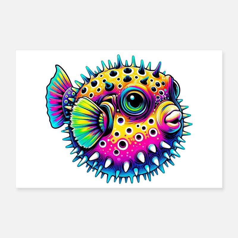 Blowfish Poster 12" x 8" (30x20 cm)