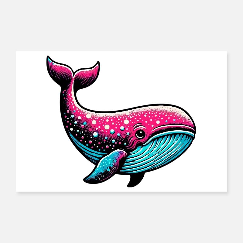 Baleine Poster 30 x 20 cm