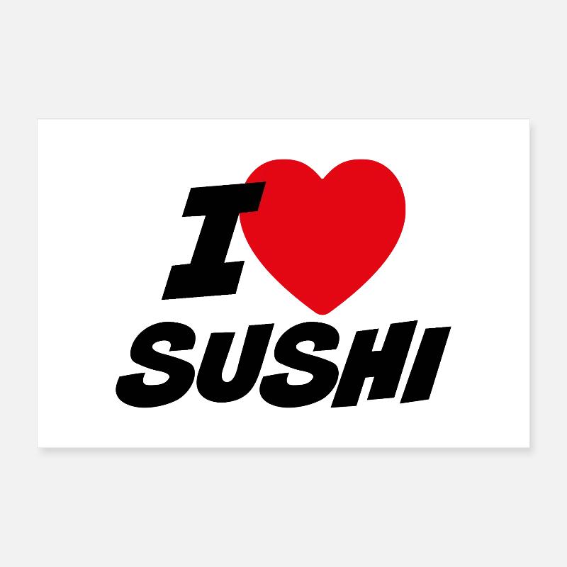 J’adore les sushis Poster 30 x 20 cm