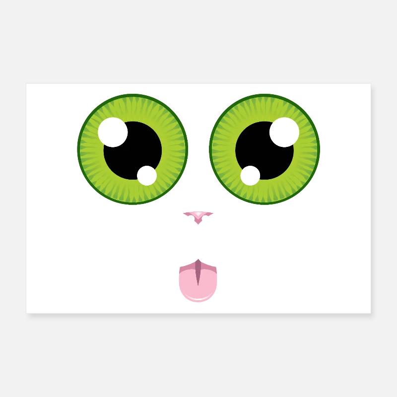 La langue de chat Poster 30 x 20 cm