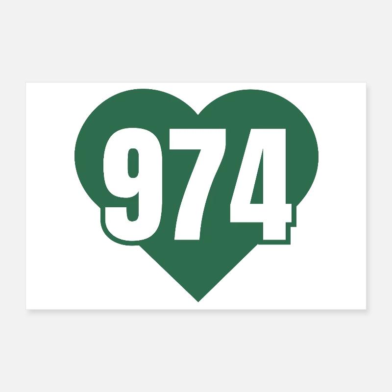 Heart 974 Code Green Poster 12" x 8" (30x20 cm)