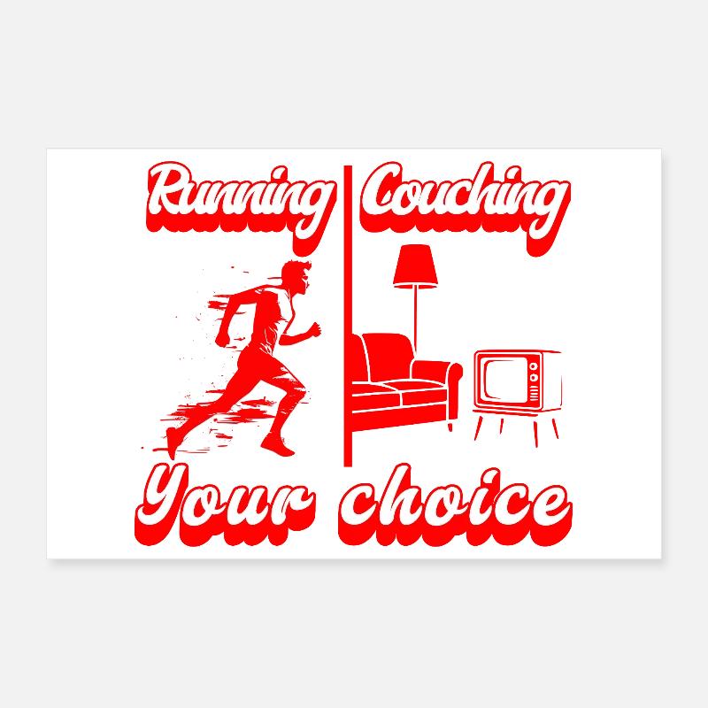 Courir ou s’installer ? À vous de choisir Poster 30 x 20 cm