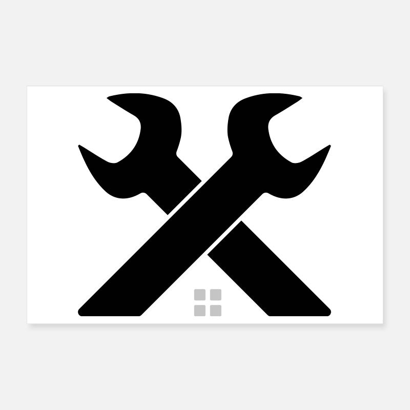 Logo de la maison et de l’artisanat – Clé croisée Poster 30 x 20 cm