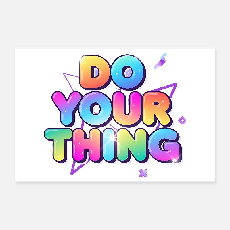 Mach Dein Ding Farbexplosion Poster 30x20 cm