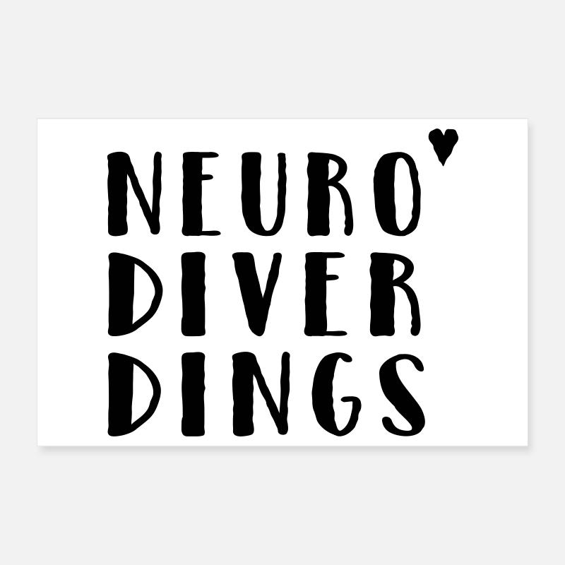 Neurodiverdings Poster 30x20 cm