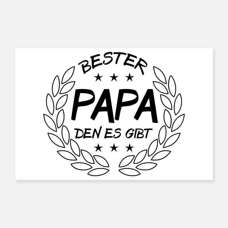 Bester Papa den es gibt Poster 30x20 cm