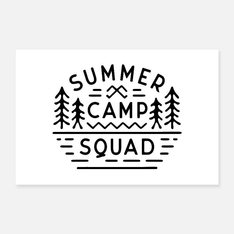 Équipe du camp d’été Poster 30 x 20 cm