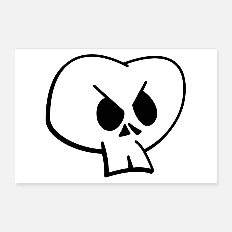 Skull II Poster 30 x 20 cm