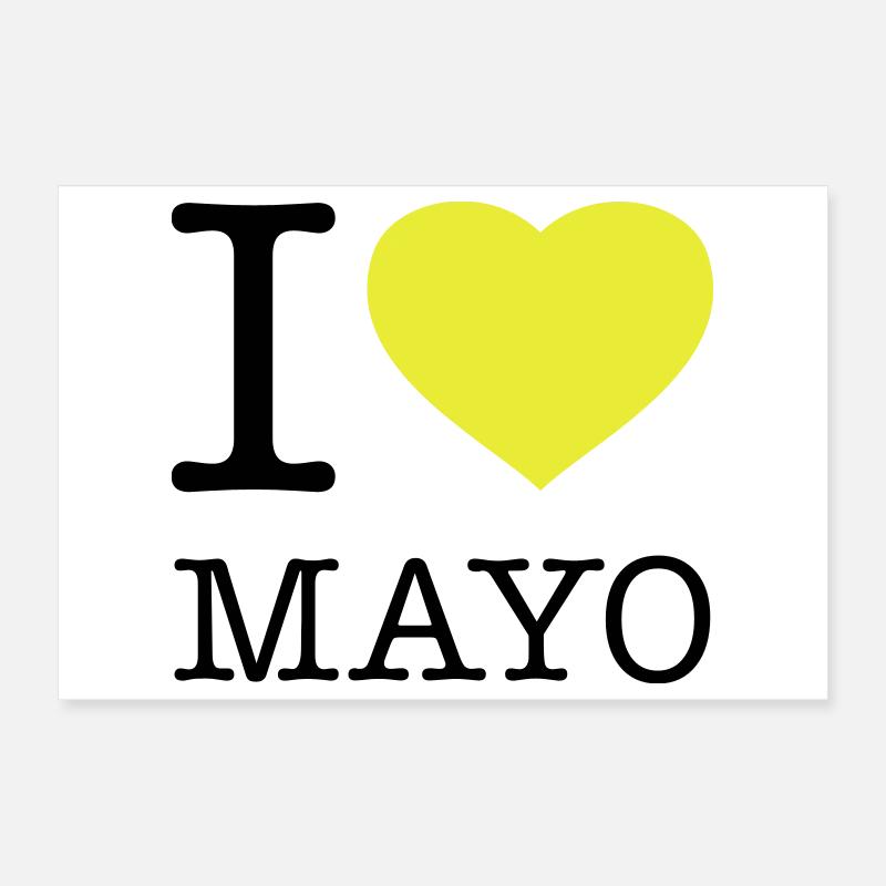 J’ADORE LA MAYONNAISE Mayo Poster 30 x 20 cm