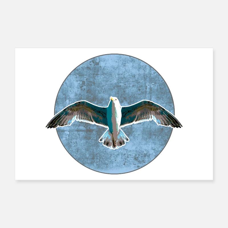 Mouette Poster 30 x 20 cm
