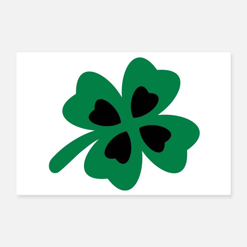 kleeblatt Poster 30x20 cm