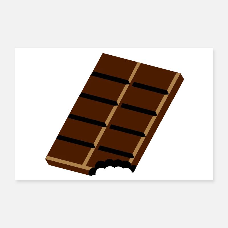 A chocolate bar Poster 12" x 8" (30x20 cm)