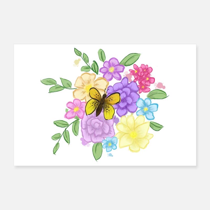 Blumenstrauß Poster 30x20 cm