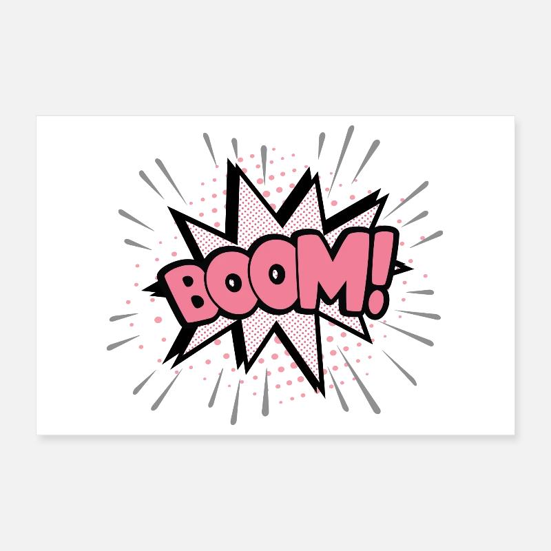 Boom rosa Poster 30x20 cm