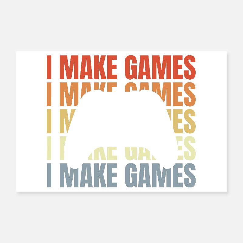 Game Developer Saying Poster 12" x 8" (30x20 cm)