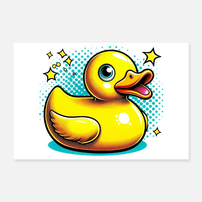 Duckling Duck Duck Poster 12" x 8" (30x20 cm)