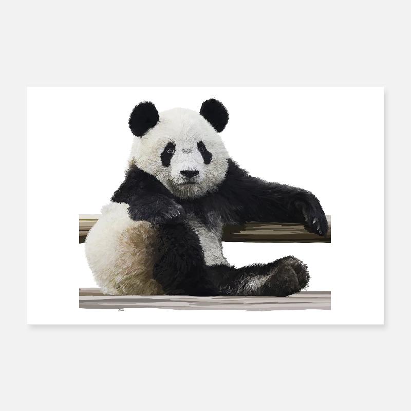 Panda Poster 30x20 cm