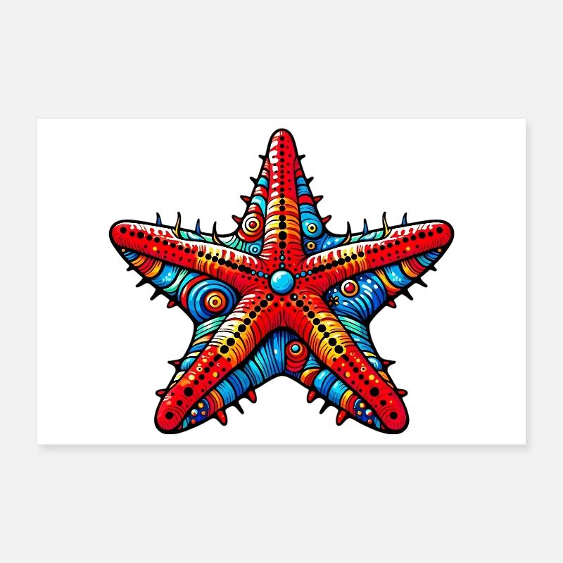 Étoile de mer Poster 30 x 20 cm