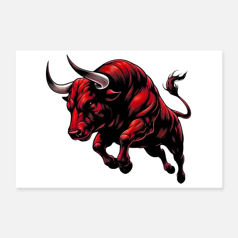 Taureau Poster 30 x 20 cm