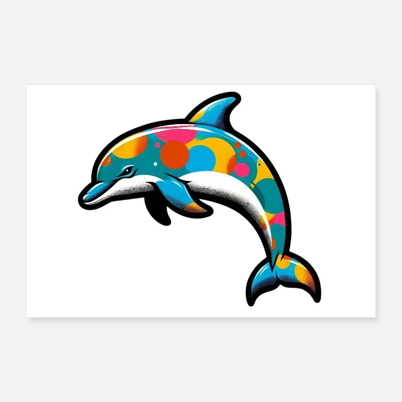 Dauphin Poster 30 x 20 cm