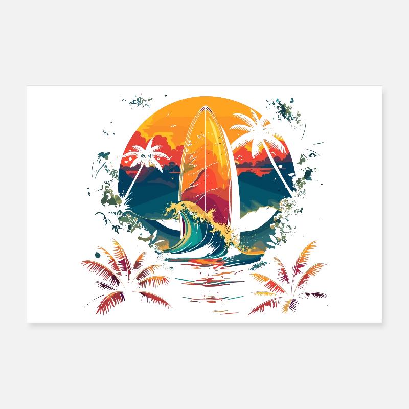 Surf Poster 30 x 20 cm