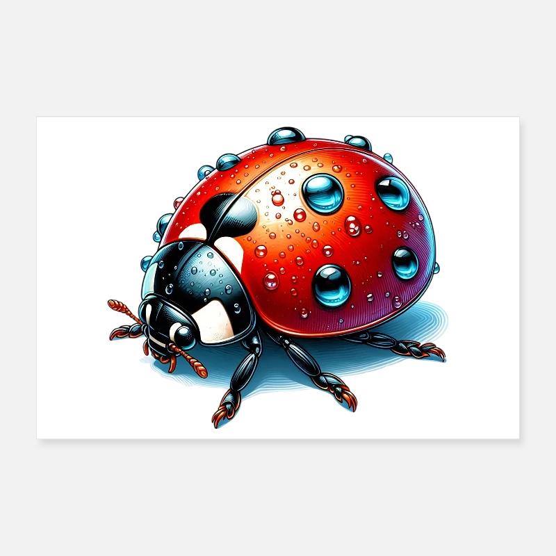 Marienkäfer Poster 30x20 cm
