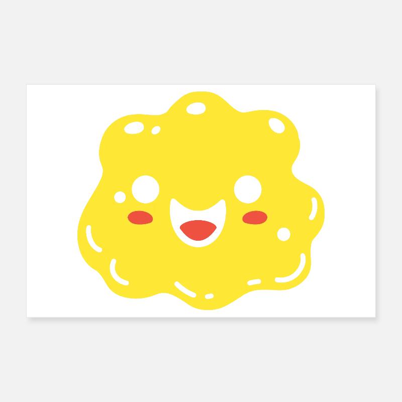 Design de Biscuit Mignon et Coloré éponge Poster 30 x 20 cm