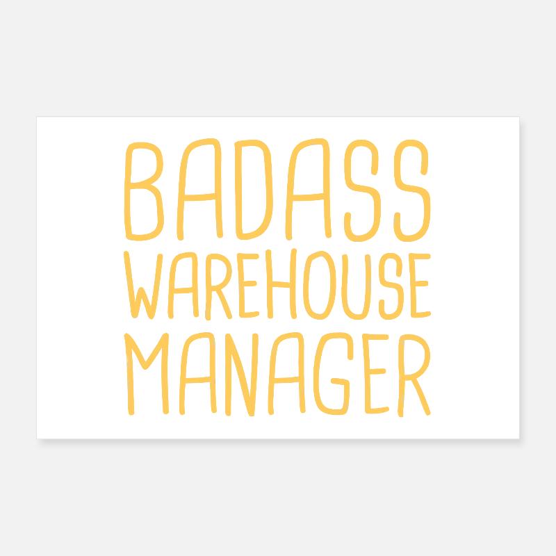 Warehouse Manager Badass Poster 12" x 8" (30x20 cm)