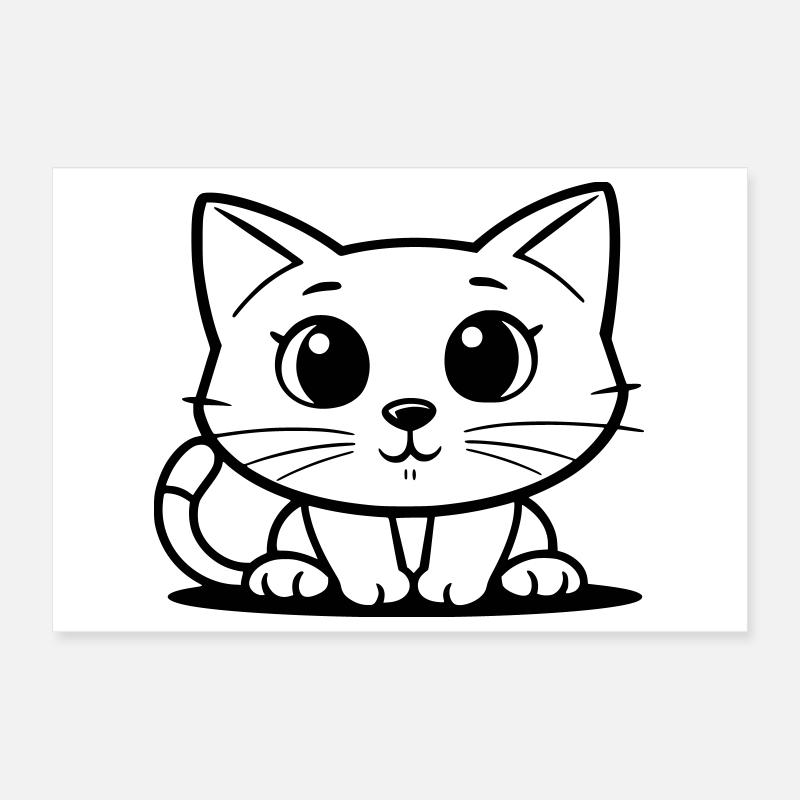 Mitternachts-Emblem-Silhouette Poster 30x20 cm