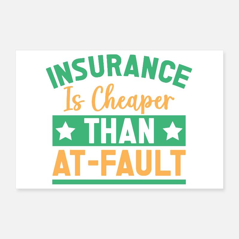 Agent d’assurance moins cher que responsable Poster 30 x 20 cm