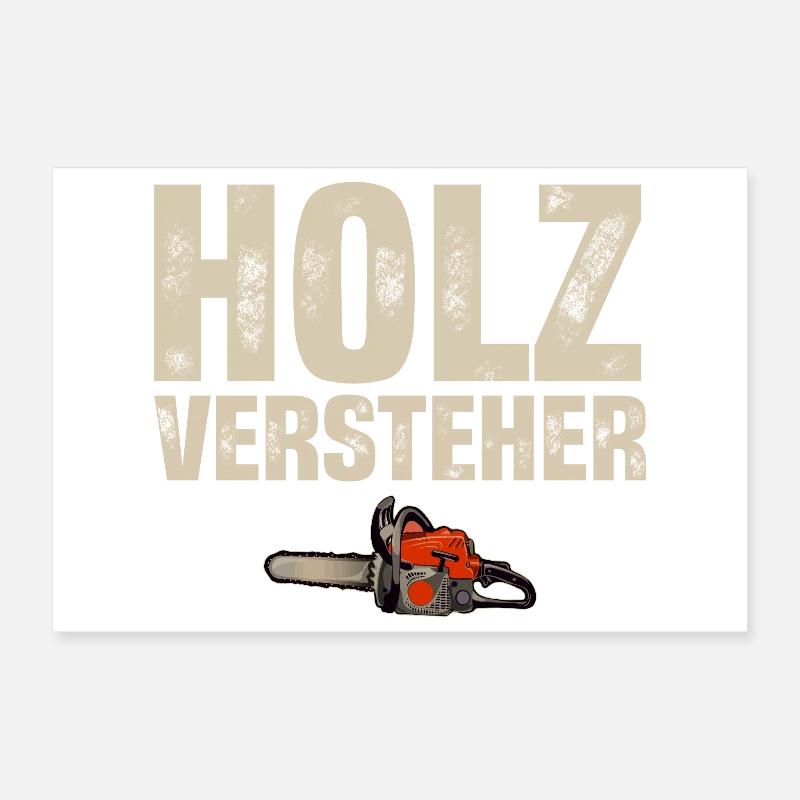 bûcheron Poster 30 x 20 cm