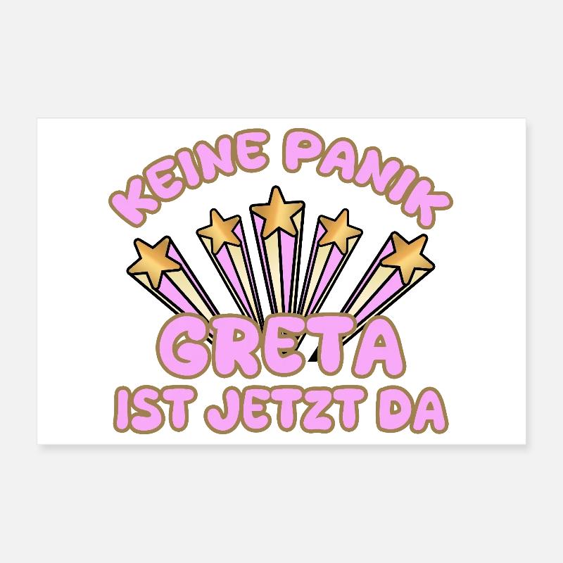 Woman's name Greta Poster 12" x 8" (30x20 cm)