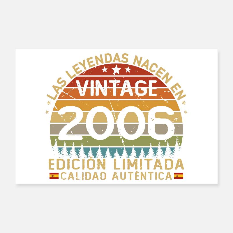 Né en 2006, 20 ans Poster 30 x 20 cm