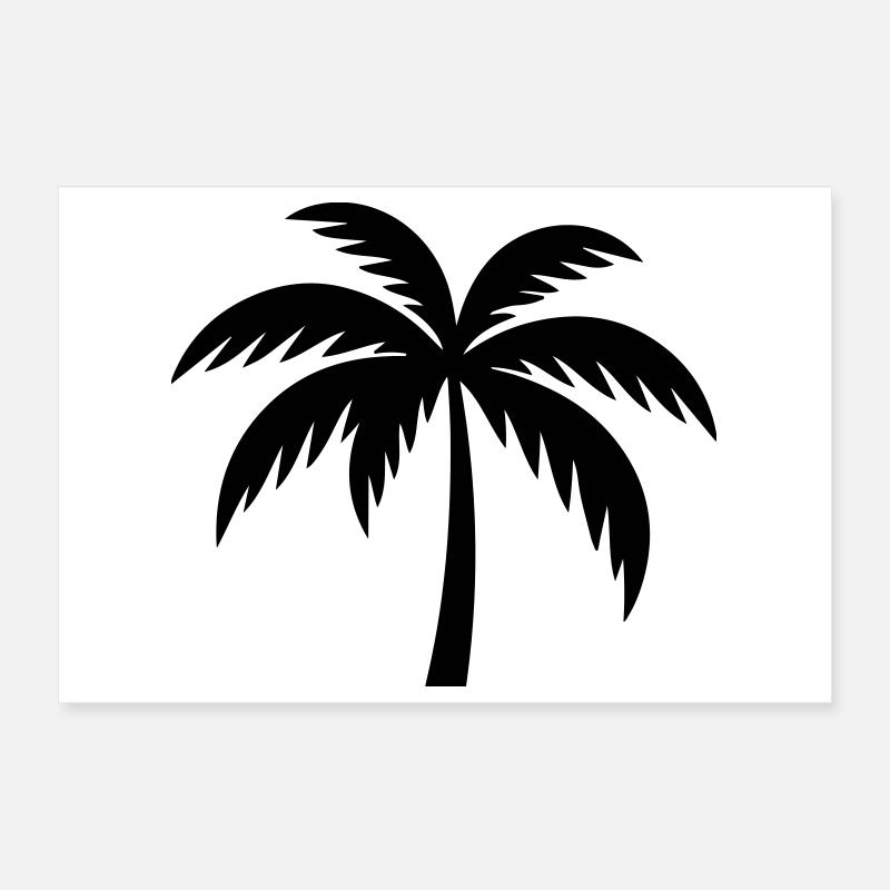 Palm Tree Silhouette Poster 12" x 8" (30x20 cm)