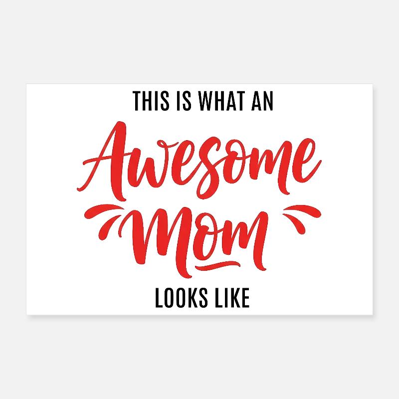 So Sieht Eine Tolle Mutter Aus Mama Geschenk Poster 30x20 cm