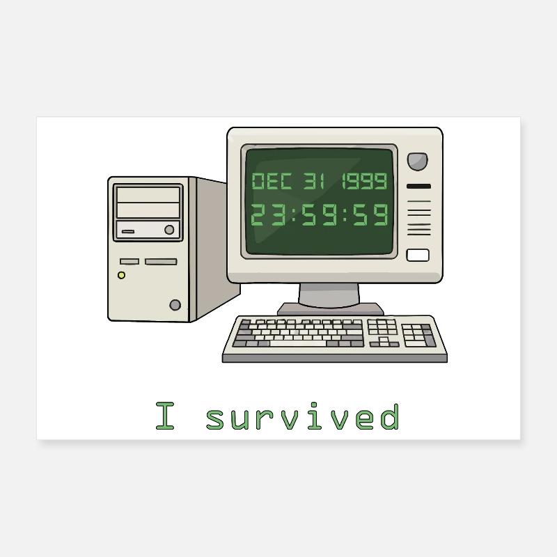 Ich habe Y2K überlebt Poster 30x20 cm
