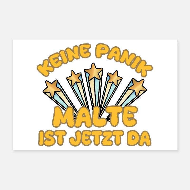 Saying Malte Poster 12" x 8" (30x20 cm)