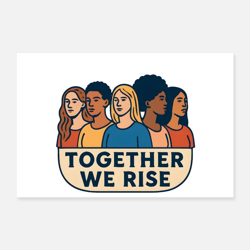 Ensemble, nous nous levons Poster 30 x 20 cm