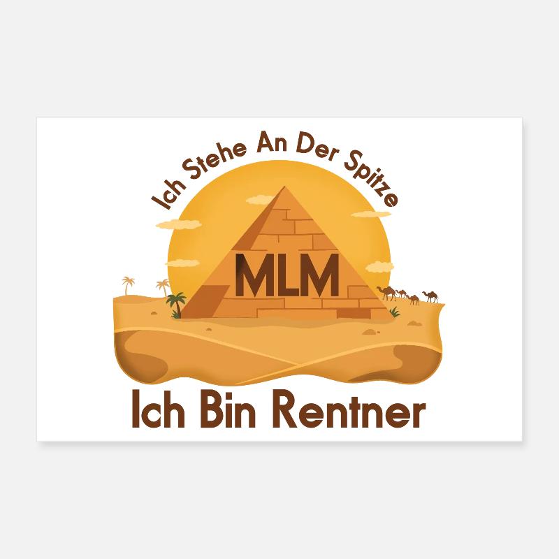 Pyramide MLM Rentner Poster 30x20 cm