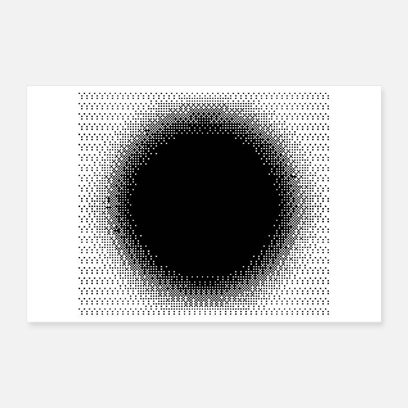 Design des points de soleil noirs Poster 30 x 20 cm
