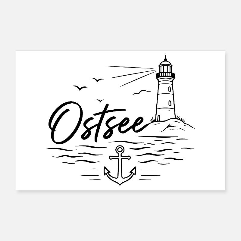 Ostsee Poster 30x20 cm