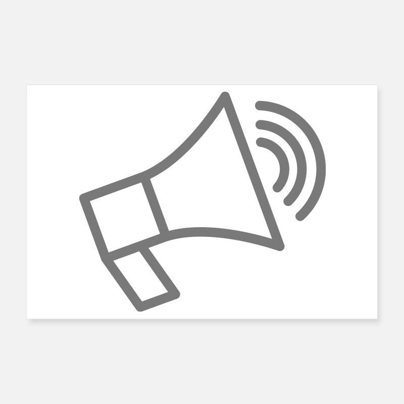 Speaker speacker Poster 12" x 8" (30x20 cm)