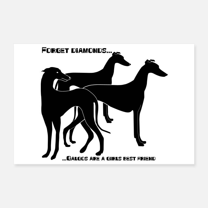 forget_diamonds..Galgos Poster 30x20 cm
